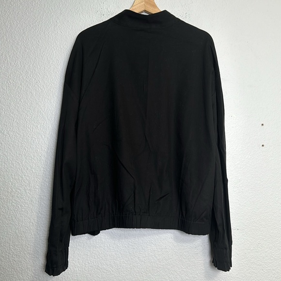 Halston Women’s Size XXLarge Black Gold Button Front Military Jacket NWT - Picture 3 of 11